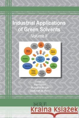 Industrial Applications of Green Solvents: Volume II Inamuddin                                R. Mobin Abdullah Asiri 9781644900307 Materials Research Forum LLC