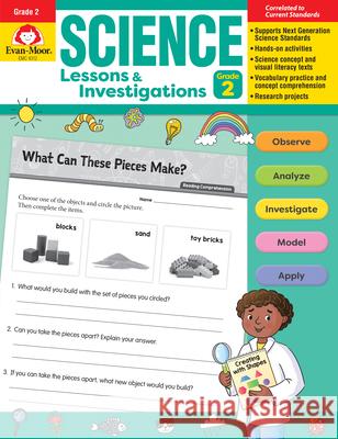 Science Lessons and Investigations, Grade 2 Teacher Resource Evan-Moor Corporation 9781645140047 Evan-Moor Educational Publishers
