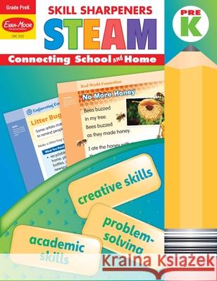 Skill Sharpeners: Steam, Prek Workbook Evan-Moor Corporation 9781645140788 Evan-Moor Educational Publishers