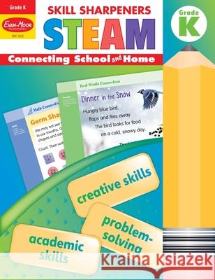 Skill Sharpeners: Steam, Kindergarten Workbook Evan-Moor Corporation 9781645140795 Evan-Moor Educational Publishers