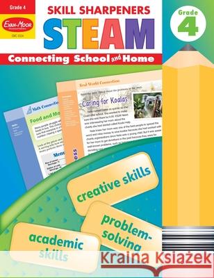 Skill Sharpeners: Steam, Grade 4 Workbook Evan-Moor Corporation 9781645140832 Evan-Moor Educational Publishers