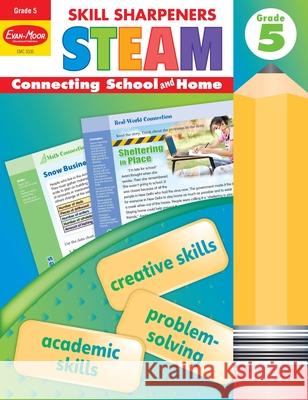 Skill Sharpeners: Steam, Grade 5 Workbook Evan-Moor Corporation 9781645140849 Evan-Moor Educational Publishers