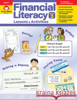 Financial Literacy Lessons and Activities, Grade 3 - Teacher Resource Evan-Moor Corporation 9781645142676 Evan-Moor Educational Publishers