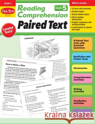 Reading Comprehension: Paired Text, Grade 5 Teacher Resource Evan-Moor Corporation 9781645143444 Evan-Moor Educational Publishers