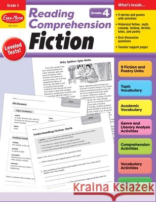 Reading Comprehension: Fiction, Grade 4 Teacher Resource Evan-Moor Corporation 9781645143499 Evan-Moor Educational Publishers