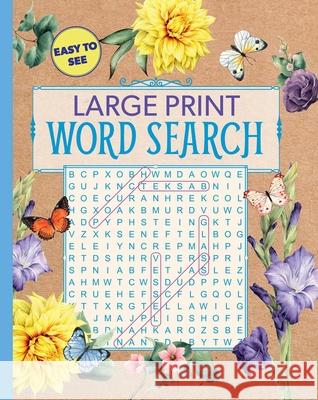 Large Print Floral Word Search Editors of Thunder Bay Press 9781645171706 Thunder Bay Press