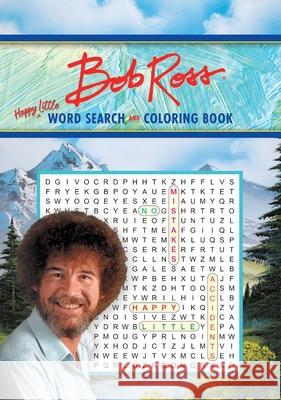 Bob Ross Word Search and Coloring Book Editors of Thunder Bay Press 9781645175827 Thunder Bay Press