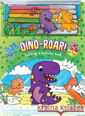 Dino-Roar! Coloring & Activity Book Editors of Silver Dolphin Books 9781645178736 Silver Dolphin Books