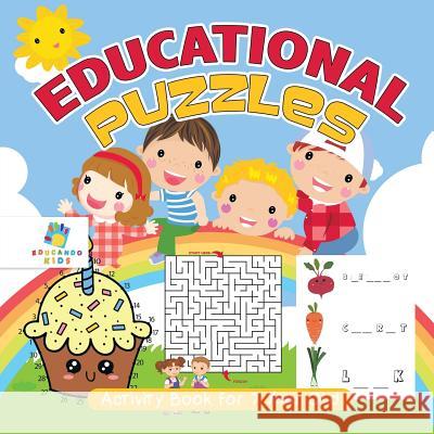 Educational Puzzles Activity Book for 7 Year Old Educando Kids 9781645217473 Educando Kids