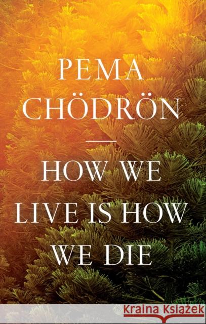 How We Live Is How We Die Pema Chodron 9781645472407