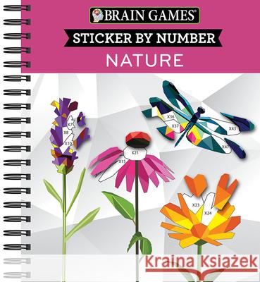 Brain Games - Sticker by Number: Nature - 2 Books in 1 (42 Images to Sticker) Publications International Ltd 9781645580362 Publications International, Ltd.