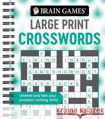 Brain Games - Large Print Crosswords (Swirls) Publications International Ltd           Brain Games 9781645584971 Publications International, Ltd.