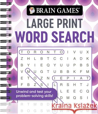 Brain Games - Large Print Word Search (Swirls) Brain Games                              Publications International Ltd 9781645584995 Publications International, Ltd.