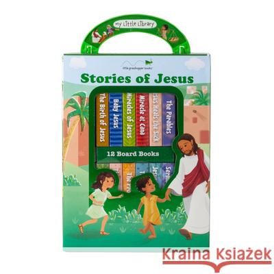 My Little Library: Stories of Jesus (12 Board Books) Little Grasshopper Books 9781645586708 Little Grasshopper Books