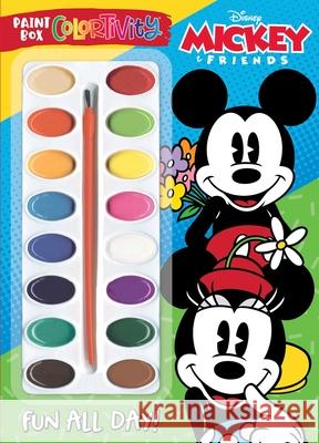 Disney Mickey & Friends: Fun All Day!: Paint Box Colortivity Editors of Dreamtivity 9781645885542 Dreamtivity