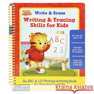 Daniel Tiger Write & Erase Writing & Tracing Skills for Kids Cottage Door 9781646383436 Cottage Door Press