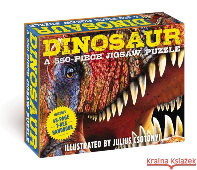 Dinosaurs: 550-Piece Jigsaw Puzzle & Book  9781646431120 Cider Mill Press Book Publishers LLC