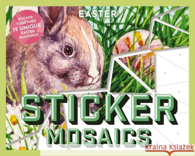 Sticker Mosaics Easter: Sticker Together 12 Springtime Designs Applesauce Press 9781646433766 Applesauce Press
