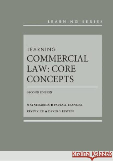 Learning Commercial Law David G. Epstein 9781647087562 West Academic Publishing