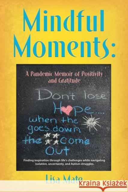 Mindful Moments: A Pandemic Memoir of Positivity and Gratitude Lisa Mate 9781647198688 Booklocker.com
