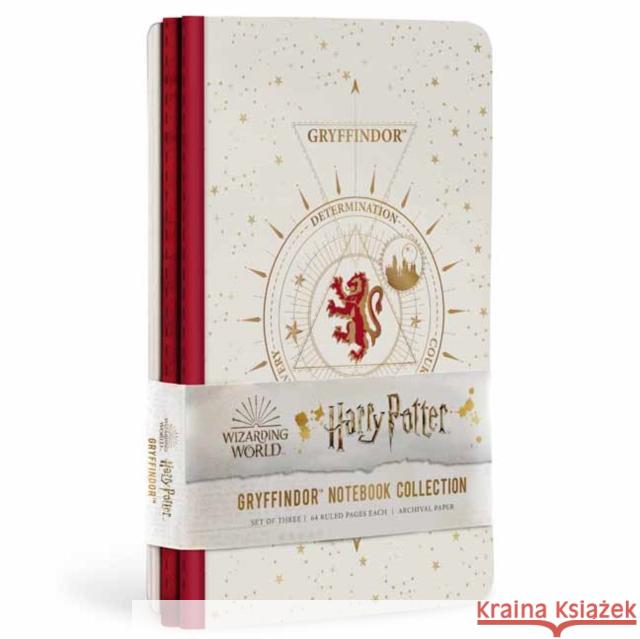 Harry Potter: Gryffindor Constellation Sewn Notebook Collection (Set of 3) Insight Editions 9781647220792 Insights