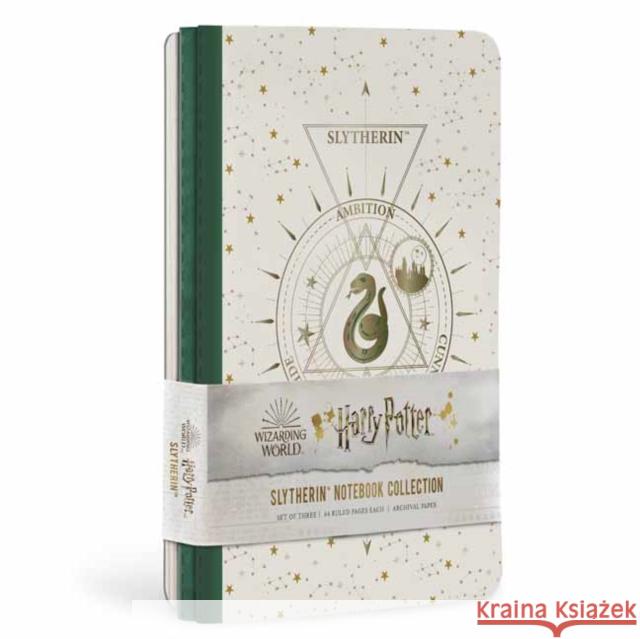 Harry Potter: Slytherin Constellation Sewn Notebook Collection (Set of 3) Insight Editions 9781647220822