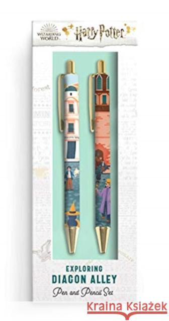 Harry Potter: Exploring Diagon Alley Pen and Pencil Set Insight Editions 9781647222345 Insight Editions