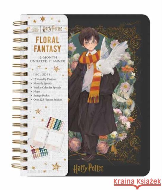 Harry Potter: Floral Fantasy 12-Month Undated Planner Insight Editions 9781647225605 Insight Editions