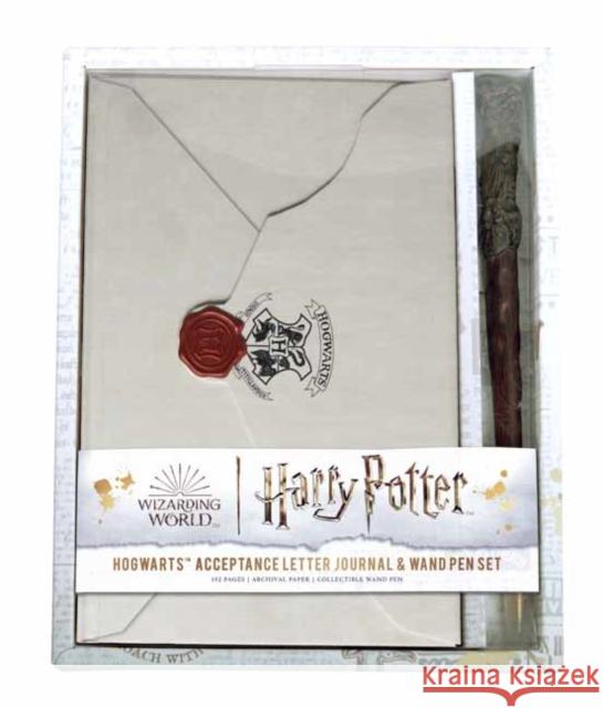 Harry Potter: Hogwarts Acceptance Letter Journal and Wand Pen Set Insight Editions 9781647228750 Insight Editions