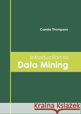 Introduction to Data Mining Camila Thompson 9781647260972 Clanrye International