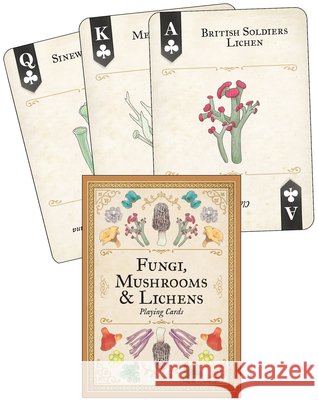 Fungi, Mushrooms & Lichens Playing Cards Mel Bry 9781647556785 Adventure Publications