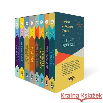 Peter F. Drucker Boxed Set (8 Books) (the Drucker Library) Peter F. Drucker 9781647820268 Harvard Business Review Press