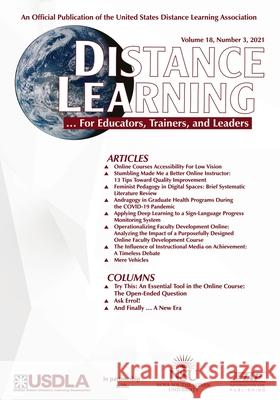 Distance Learning Volume 18 Issue 3 2021 Michael Simonson 9781648027420