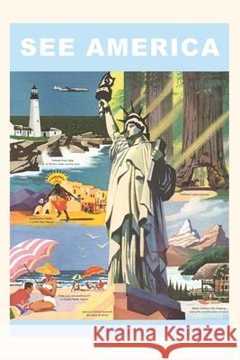 Vintage Journal Travel Poster for the United States Found Image Press 9781648110023 Found Image Press