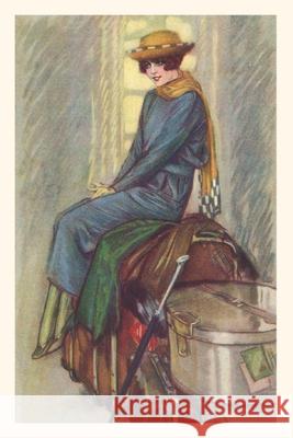 Vintage Journal Excited Lady Traveler Found Image Press 9781648111822 Found Image Press