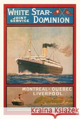 Vintage Journal White Star Dominion Travel Poster Found Image Press 9781648112485 Found Image Press