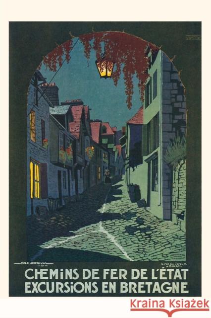 Vintage Journal Houses in Brittany, France Travel Poster Found Image Press 9781648113093 Found Image Press
