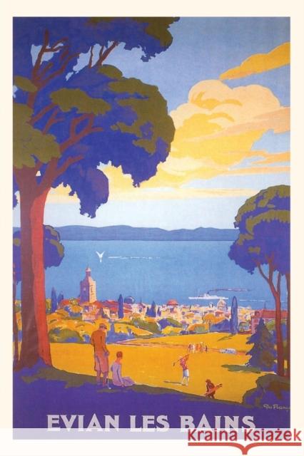 Vintage Journal Evian les Bains Travel Poster Found Image Press 9781648113970 Found Image Press