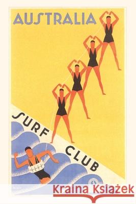 Vintage Journal Australia Travel Poster, Surf Club Found Image Press 9781648114526 Found Image Press