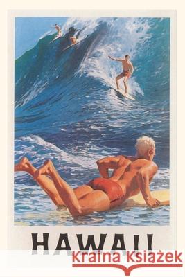 Vintage Journal Riding the Big Waves, Hawaii Found Image Press 9781648114694 Found Image Press