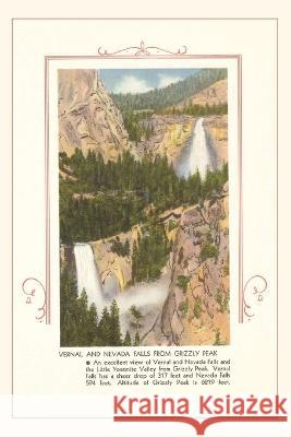 The Vintage Journal Vernal and Nevada Falls, Yosemite Found Image Press 9781648116056 Found Image Press