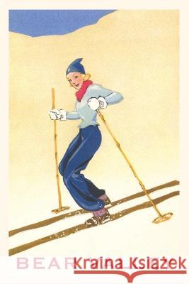 The Vintage Journal Woman Skiing Down Hill, Bear Valley Found Image Press 9781648116773 Found Image Press