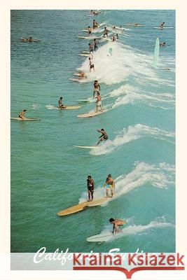 The Vintage Journal Lots of Guys Surfing, California Found Image Press 9781648116919 Found Image Press