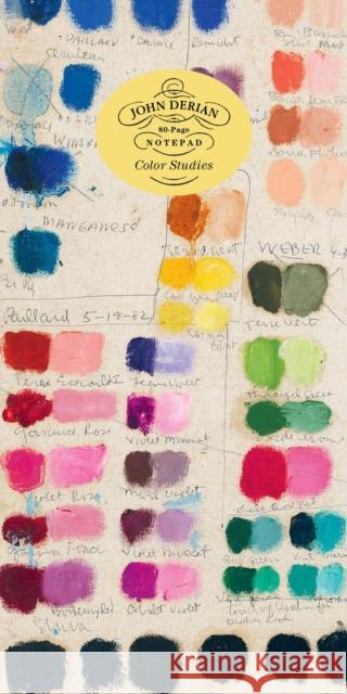 John Derian Paper Goods: Color Studies 80-Page Notepad John Derian 9781648290862 Artisan Publishers
