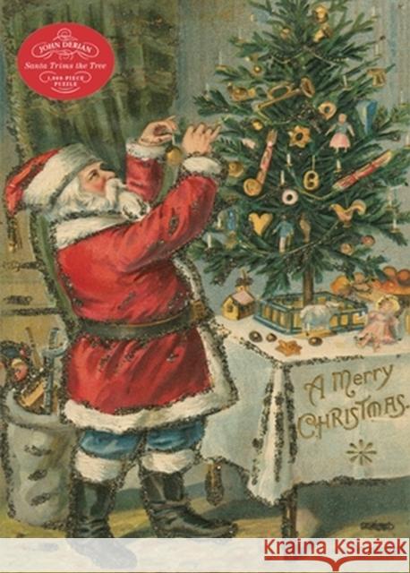 John Derian Paper Goods: Santa Trims the Tree 1,000-Piece Puzzle John Derian 9781648293412 Workman Publishing
