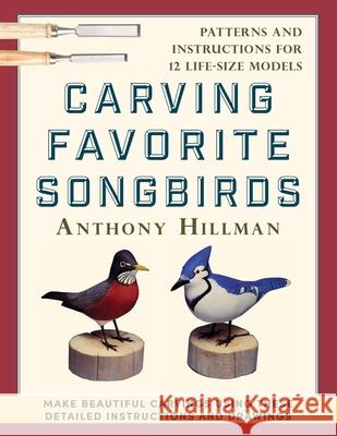 Carving Favorite Songbirds: Patterns and Instructions for 12 Life-Size Models Anthony Hillman 9781648370687 Echo Point Books & Media, LLC