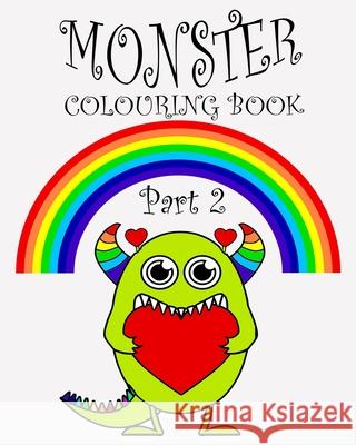 Monster coloring book Abouabia Mohamed Funn 9781655651458 Independently Published