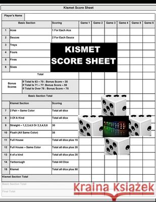 Kismet Score Sheets: kismet Score pad makes it easy to score your game, Size 8.5 x 11 Inch, 120 Pages Joseph Okeniyi 9781656406897 Independently Published