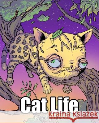 Cat Life Coloring Book Kenneth Hutcheson 9781661975326