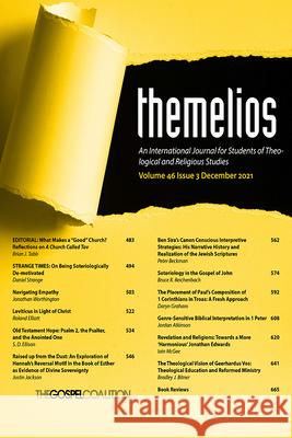 Themelios, Volume 46, Issue 3 D. A. Carson 9781666736861 Wipf & Stock Publishers